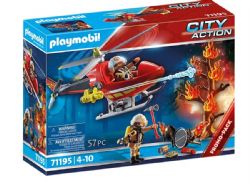 PLAYMOBIL CITY - HÉLICOPTÈRE DE POMPIER #71195